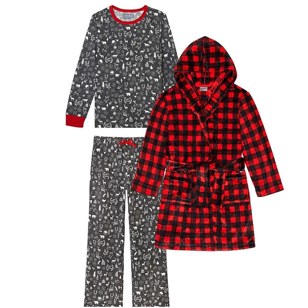 Eddie Bauer Youth 2-piece Sleepwear Set with Robe